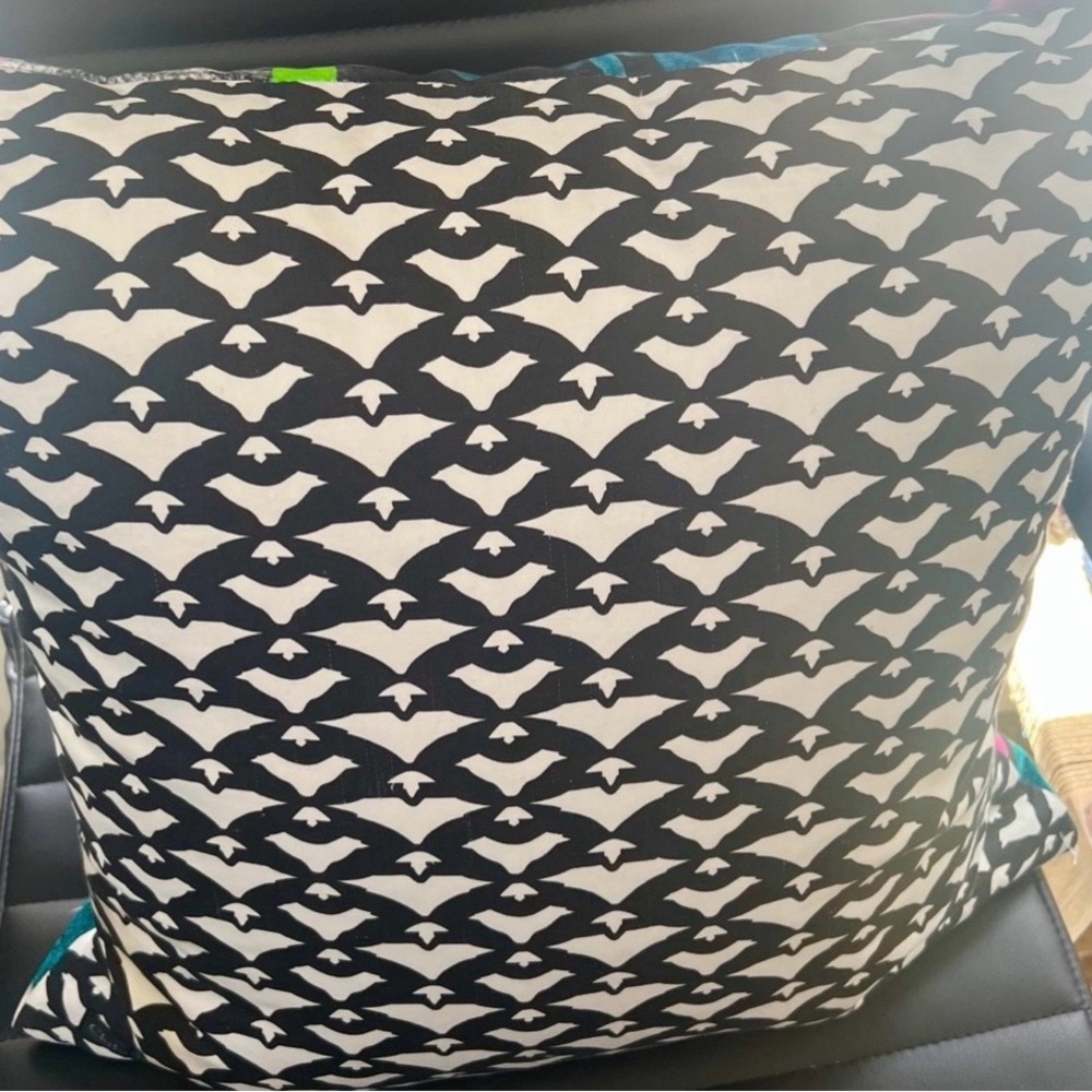Christian Lacroix “Envol” Bird Print Designer Throw Pillow — 19” - Picture 2 of 5